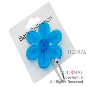 PERCHA HS4701 FLOR ACRILICA C/SOPAPA x 1